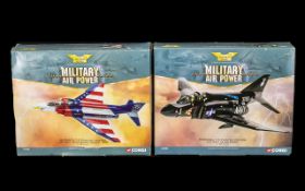 Corgi Aviation Archive Military Air Power Detailed Diecast Models (2) for adult collectors.