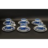 *WITHDRAWN*Adams Wedgwood Group Tea Set comprising six cups, saucers, and side plates, all