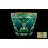 Minton Secessionist Period Pottery Plant Pot fully marked to base, RD. No. 616446, impressed 3811.