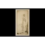 Russel Flint Etching Fine Impression of A Semi Clad Lady ( Ink Signed and Numbered XIII.