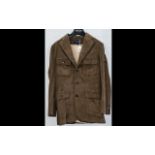Ralph Lauren Sport Ladies Corduroy Coat size 12, in taupe brown colour, with top pockets, front