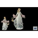 Lladro Hand Painted Porcelain Figurine Spring Splendor - model no. 5898. Designer Regino Torrijos.