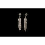 Diamond Pair of Drop Earrings, 0.