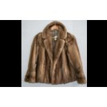 Ladies Mink Jacket Pale Honey colour.