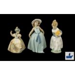 Lladro Porcelain Figures ( 3 ) In Total. Comprises 1/ ' Teresita ' Model No 5375. Issued 1983 -