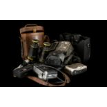 Cameras - Suitcase Containing Fujica, Fujifilm, Canon and Halina Vintage Cameras (4). Emson,