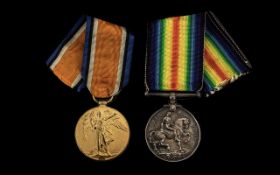 World War I Military Medals (2) - awarded to 61552 PTE.T. Rogers Midd. X R.