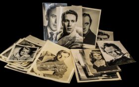 Collection of Signed Autographs on Photographs - to include, Eric Portman, Anne Crawford,