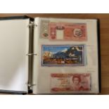 Banknote Album Containing A Quantity Of Mostly Modern Mint World Banknotes, Over 100 Countries,