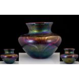 John Ditchfield Large And Impressive Superb Quality Studio Art Iridescent Glass Vase - Excellent