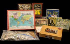 Collection of Victorian Jigsaw Puzzles, mostly in original boxes.