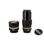 Two Nikon Camera Lenses To Include Nikon Nikkor 20mm 1:2.