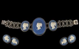 Vintage Wedgwood House of Schrager Bracelet, wonderful quality and design.