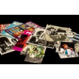 Pop Music Original Autographs Collection on Photographs and Programmes etc.