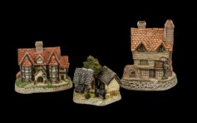 David Winter Collection Cottages all handmade and hand painted, and all with original boxes and