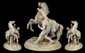 European Fine Quality Early to Mid 20th Century Porcelain ' Arcadian ' Figurine. Marley Horse with
