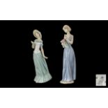 Nao by Lladro Collection of Hand Painted Porcelain Figure 'Elegant Ladies' 1.