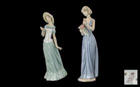 Nao by Lladro Collection of Hand Painted Porcelain Figure 'Elegant Ladies' 1.