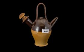 Doulton Antique Pottery The old Sarum kettle made for Watsons and Co Salisbury Regd no 90505.