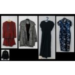 Vintage 1980's Lumiere Wool Jacket, Vintage 1980's Jean Muir Studio Dress,