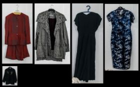 Vintage 1980's Lumiere Wool Jacket, Vintage 1980's Jean Muir Studio Dress,