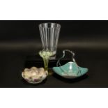 A Small Collection of Glass and Pottery to include a Villeroy and Boch Glass Vase,