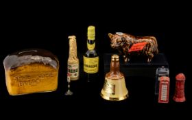 A Small Selection of Collectables to include an unopened Osoborne wine miniature,