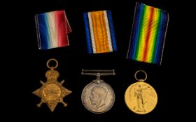 Three WW1 Medals awarded to 1745 GNR W ASTBURY RA