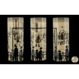 Lowry 'The Football Match' Limited Edition Collector's Item Vase. Based on a pencil drawing by L. S.