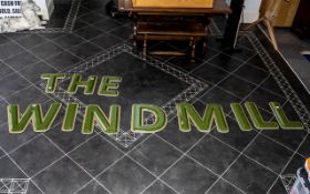 Large Perspex Sign Spelling 'The Windmill'. 10 Letters in all, height of each letter 19".