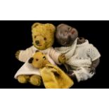 Three Mid Century Soft Toys to include a Sooty hand puppet,