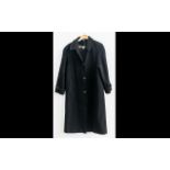 Ladies Designer 'Miss Smith' Black Wool Coat.