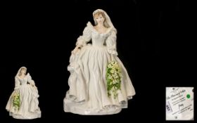 Coalport Hand Painted Signature Ltd Edition Porcelain Figure - 'The Princess of Wales' sculpted by