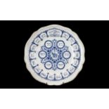 Spode Bone China Passover Plate. Blue Litho 'The Order of the Service'. Please see images.