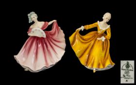 Royal Doulton Handpainted Figures (2) 1. 'Elaine' HN 3307 designer M. Davies, issued 1990-2000.