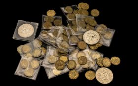 Box of Misc Coins mostly old three pence