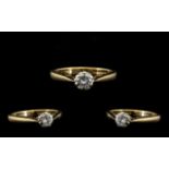 Ladies Attractive 9ct Gold Single Stone