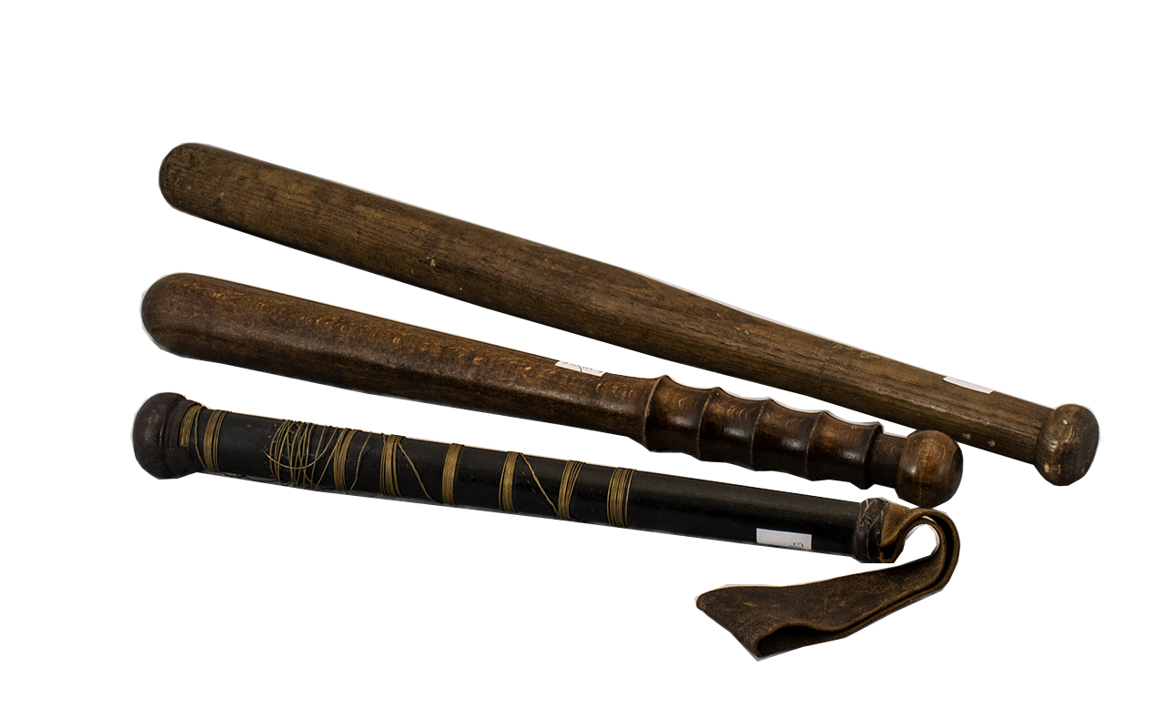 Collection Of 19th Century Truncheons. A