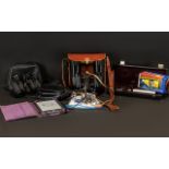 Collection of Binoculars & Camera to include Cannon Sure Start Camera 70 zoom;