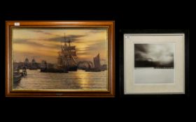 Framed Black & White Photographic Print by Michael McKenna along with Framed Colour Print of