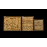 Collection of Three Samplers two dated 1816 and one other, comprising one 16.5" x 13.