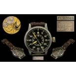 Lange and Sohne World War II ( BIUHR ) German Luftwaffe Military Pilots Watch.