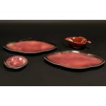 Carltonware - Four pieces of Ruby Pattern. Please see images.