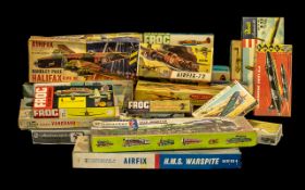 Box Containing Approx 30+ Airfix And Associated Models All Unbuilt,