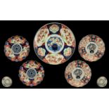 Japanese Imari Plates, late Meiji period.