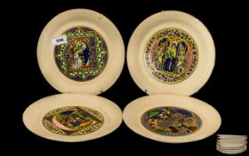 Collection of Hornsea Pottery Christmas Plates Limited Editions.