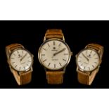 Roamer Pall Mall Gents 14ct Gold Mechanical Wrist Watch circa 1970. No. 414-8610-301.