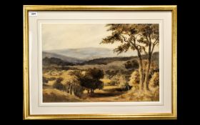 William Page ( 1794 - 1872 ) ' At Lowther ' Watercolour. 14 x 20.3/4 Inches, Has Work In The British