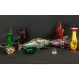 Collection of Mid Century Glass - 8 pieces in total. Please see accompanying image.