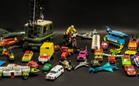 Collection of Toys comprising of a large selection of metal cars, planes and agriculture lorries.